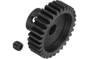 MECCANIXITY RC 32P Hardened Pinion Gear 5mm Shaft, 30T Motor Gears Carbon Steel for 1/10 RC Model Car Boat Drone