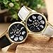 Top Plaza Unisex Women's Fashion Chic Moonphase Dress Watch, Gold Tone