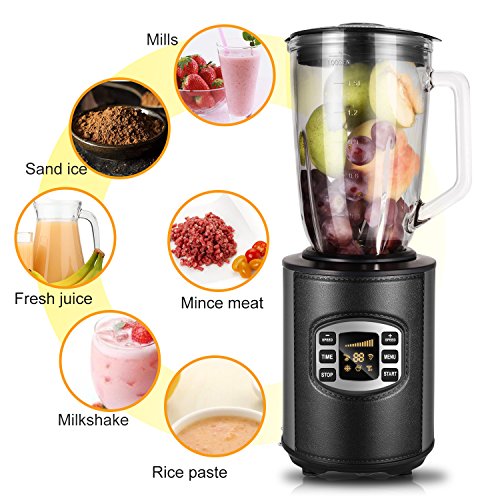 Click Here to See More Images Flagup Smoothie Maker Blender, 800W 12-Speed 5 Modes Programmed Food Processor, 54 oz