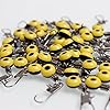 Sougayilang-Fishing-Line-Sinker-Slides-Hook-Shank-Clip-Connector-Swivels-Pack-of-100pcs