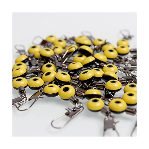 Sougayilang-Fishing-Line-Sinker-Slides-Hook-Shank-Clip-Connector-Swivels-Pack-of-100pcs