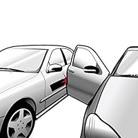 Xcellent Global DIY Car Door Dent Protector Removable Magnetic Car Door Guard Strip 2 Meter - Black M-AT007