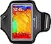 Stalion® Sports Armband for Samsung Galaxy Note 3, Note 2, Note (Black) [Lifetime Warranty] Water Resistant + Sweat Proof + Key Holder