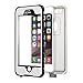 iPhone 6s Plus Waterproof Case,FITFORT UnderWater Shock/Dust/Snow Proof Pro Series Extreme Durable Fully Sealed Protective Cover for iPhone 6 Plus(5.5”-White)