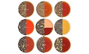 Chai Tea Sampler - 10 TEAS, 50 Servings | 100% NATURAL SPICES | India's Original Masala Chai Teas | Brew Hot, Iced or Chai Latte | Tea Variety Pack & Tea Gift Set - Chai Tea Loose Leaf, 3.53oz
