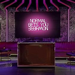 Moodlion Normal Gets You Nowhere Neon Sign For Wall