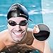 Swimtastic - Long Hair Swim Cap - Durable Silicone Swim Cap for Long, Thick, Curly Hair, Dreadlocks or Braids (Black)