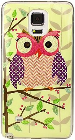 Note 3 Case, MICNOKEYA [003] Cute Owl Cartoon Painting Art Silicone TPU Case Soft Protecting Cover for Samsung Galaxy Note 3