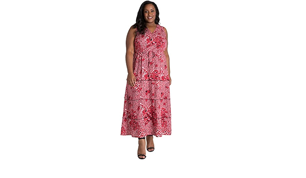 red leopard print plus size