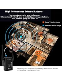 WAVLINK ARIEAL S2   N300 WiFi Range Extender Wi Fi Repeater 300Mbps Internet Signal Booster Amplifier Wireless Router AP Access Point 3 in 1  Funciona con cualquier router, versión de actualización 2.4Ghz