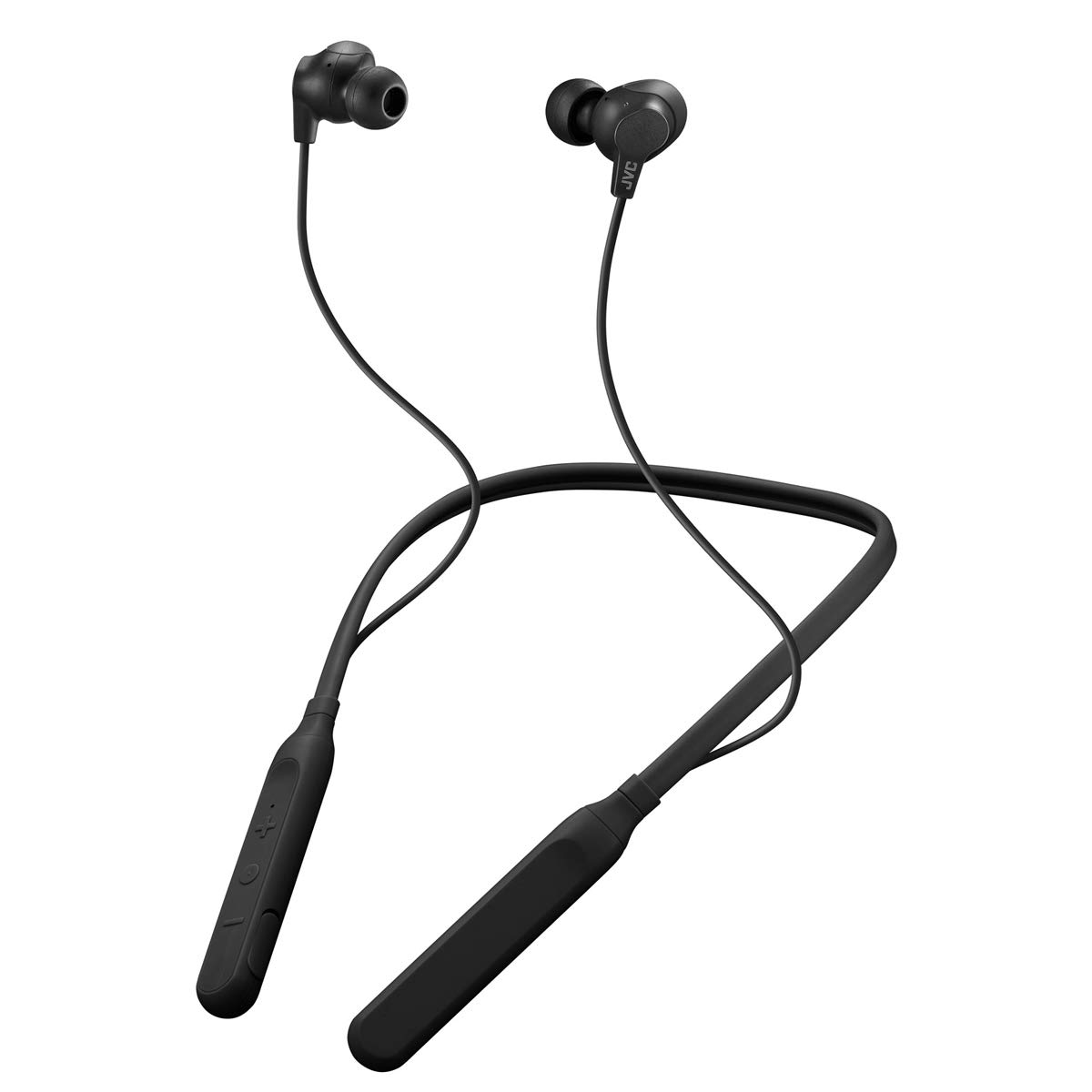 Photo 1 of JVC Air Cushion Wireless Earbuds Headphones, Bluetooth 5.0, Water Resistant IPX4, Long Life Battery (up to 24 Hours), 3-Button Remote with mic - HAFX41WB, Black, Medium