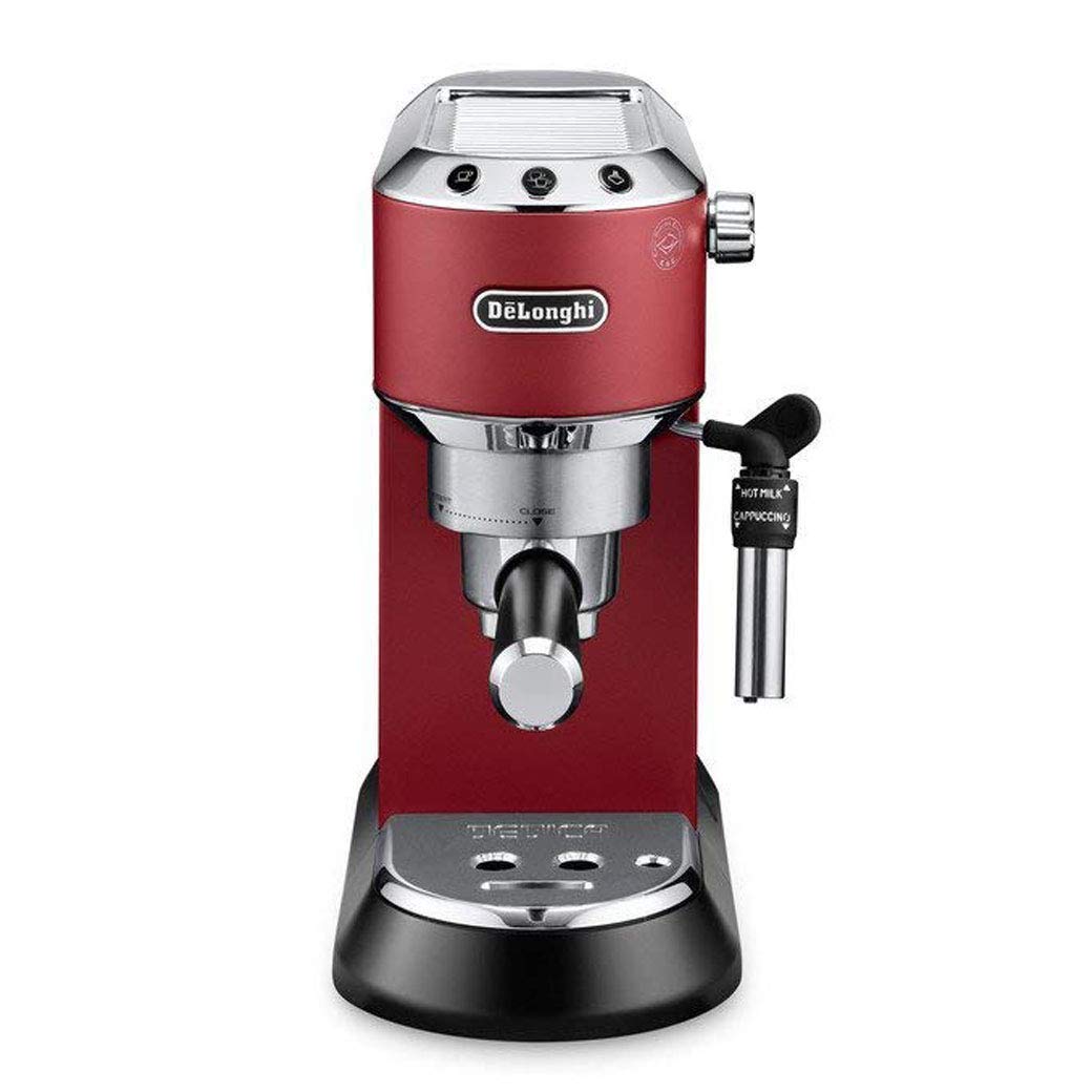 Delonghi EC685.R DEDICA 15-Bar Pump Espresso Machine Coffee Maker, Red, 220 Volts (Not for USA - European Cord)