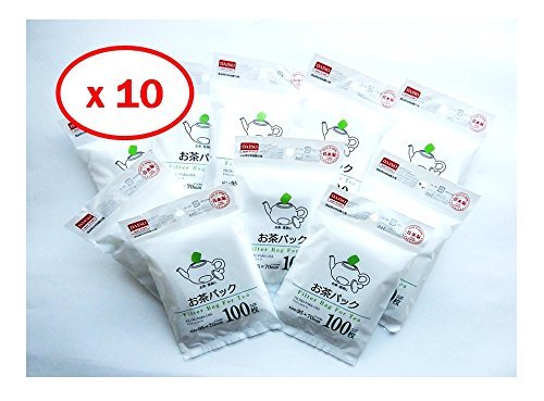 10x100pcs Disposable Filter Bags for Loose Tea
