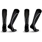 Vitalsox Silver Drystat Graduated Compression Socks (2 Pack), Dark Grey/Dark Grey, Medium
