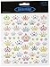 Tattoo King Multicolored Stickers, Bejeweled Crowns