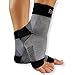 RiptGear Plantar Fasciitis Socks for Women and Men - Ankle Brace with Arch Support - Ankle Compression Sleeve to Reduce Swelling for Foot Pain Relief - (Large) (Black)
