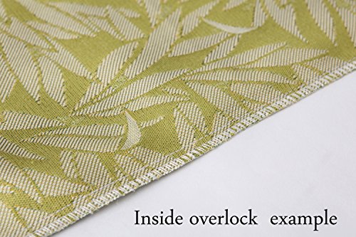 image for Set of 2 Mika Home Jacquard Tropical Leaf Pattern Throw Pillow Covers 