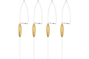 Dr.Fish 4 Pack Bottom Bouncer for Walleye Rigs, Trolling Weight Sinkers for Crawler Harness Walleye Spinner Rigs Wire Weights