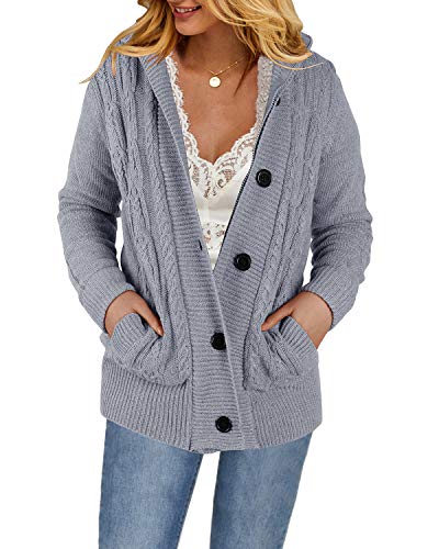 fleece lined cable knit cardigan