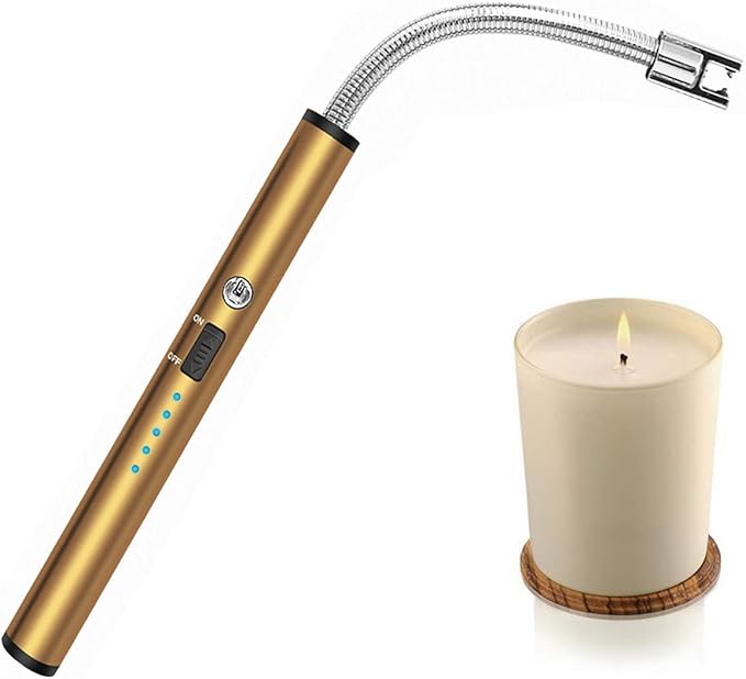Electric Lighter, Candle Lighter Arc Coil Flameless Lighter