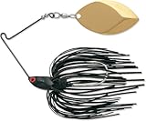 Terminator T1 Spinnerbait-Oklahoma/Gold Blade (Black Red Flake, 1/2-Ounce)