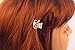 Yeshan Pack of 12pcs Peacock Design No-slip Grip Alloy small Jaw Clip, with Rhinestone and Crystal Beaded Claw Hair Clip, Golden