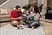 Monkey Mat - Plush Mat | Lightweight Luxuriously Soft Waterproof Picnic Travel Blanket with Corner Weights - 5' x 5' (Gray Arrows)