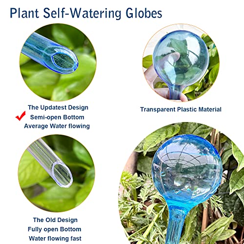 thumbnail image 2 of CcHuDE 6 Pcs Plastic Self Watering Bulbs Plant Watering Globes Devices Clear Garden 2 of 11