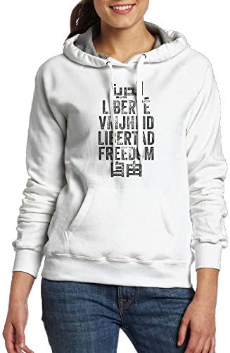 Freedom Is A Universal Language Nice Slim Lightweight Pockets \r\nWomen's Sports Hoodies