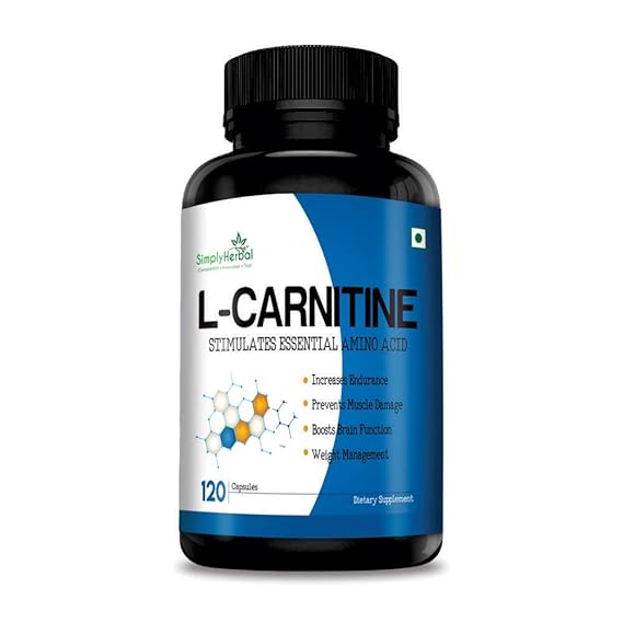 Simply Herbal L Carnitine Tablet 500mg (Amino Acid for Muscle, Brain