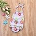 Viworld Baby Girl one Piece Swimsuit Pineapple Swimwear Backless Halter Sunsuit Summer Beachwear Outfit (Pineapple, 6-12 Months(80))