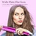 Ovonni Nano Titanium Hair Straightener Dual Voltage 1 3/4 Inch Wide Plate Flat Iron Professional Instant Heat Up Auto Shut Off Adjustable Temperature Straightener Iron for All Hair Types (1.75 inch)