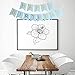 INNORU(TM) Happy Birthday Banner Blue and Gold Letters Birthday Bunting Stylish Decorations and Party Supplies