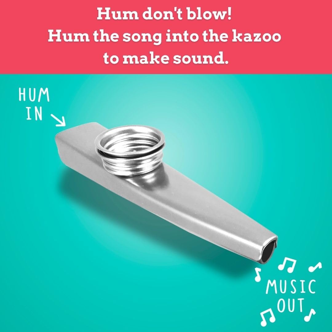 Ridley’s Kazoo That Tune Song Guessing Game – Fun Song Games for Families, Fast-Paced Game for 2-4 Players, Ages 8+ – Includes 4 Kazoos and over 200 Well-Known Tunes