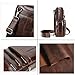 Langzu Men's Genuine Leather Cowhide Vintage Messenger Bag Shoulder Bag Crossbody Bag