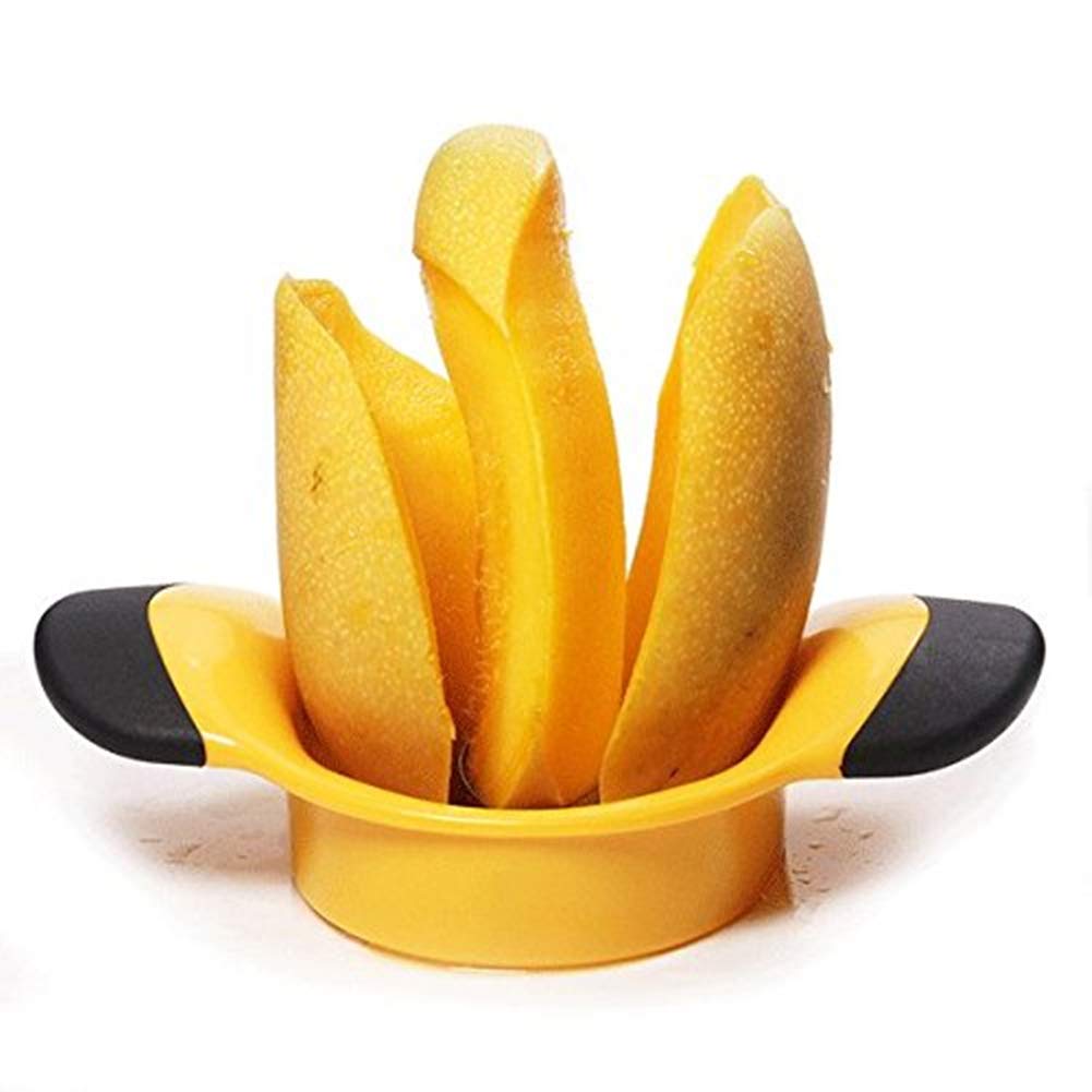 EPRHY Mango Slicer Peeler Cutter Splitter Stainless Steel Blade Pit