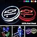 LED Car Cup Holder Lights 7 Colors Changing USB Charging Mat Auto Sport Luminescent Cup Pad LED Interior Atmosphere Lamp 2pcs for Chevrolet
