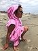 COR Surf Poncho Changing Towel Robe with Hood and Front Pocket for Kids, Doubles Up As Beach Towel and Blanket, Made of Quick Dry Microfiber, Fits Ages 3-8 Years Old (Pink, one Size fits Most)