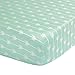 Mint Green Arrow Print Fitted Crib Sheet - 100% Cotton Baby Girl and Boy Tribal Theme Geometric Designs Nursery and Toddler Bedding