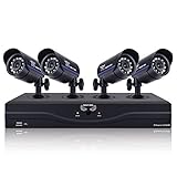 Night Owl Security L-85-4511 8-Channel 960H DVR with 500GB HDD HDMI 4 Night Vision Cameras and Free Night Owl Lite App (Black)