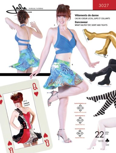 Jalie Dancewear Halter Top Skirt Tight Dance Skating Costume Sewing Pattern 3027