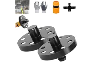 SLAMJET O-Ring Chassis Cleaner Flusher Kit with 360° Spinning Nozzle & Quick Coupling, Chassis Flusher, All-Round Undercarriage Cleaner, Quick and Efficient Cleaning of Wheel Arches&undercarriage(2PCS)