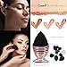 Precious Rosehip Seed Oil Organic Cold Pressed 4fl Oz, Origins Moisturizer For Face, Scar Treatment, Anti Wrinkle - Dilated Black Premium Makeup Sponge and Rose Gold Beauty Blender Holder