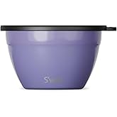 S'well Stainless Steel Salad Bowl Kit 64oz, Hillside Lavender, Comes with 2oz Mini Canister and Removable Tray for Organization, Leakproof, Easy to Clean, Dishwasher Safe