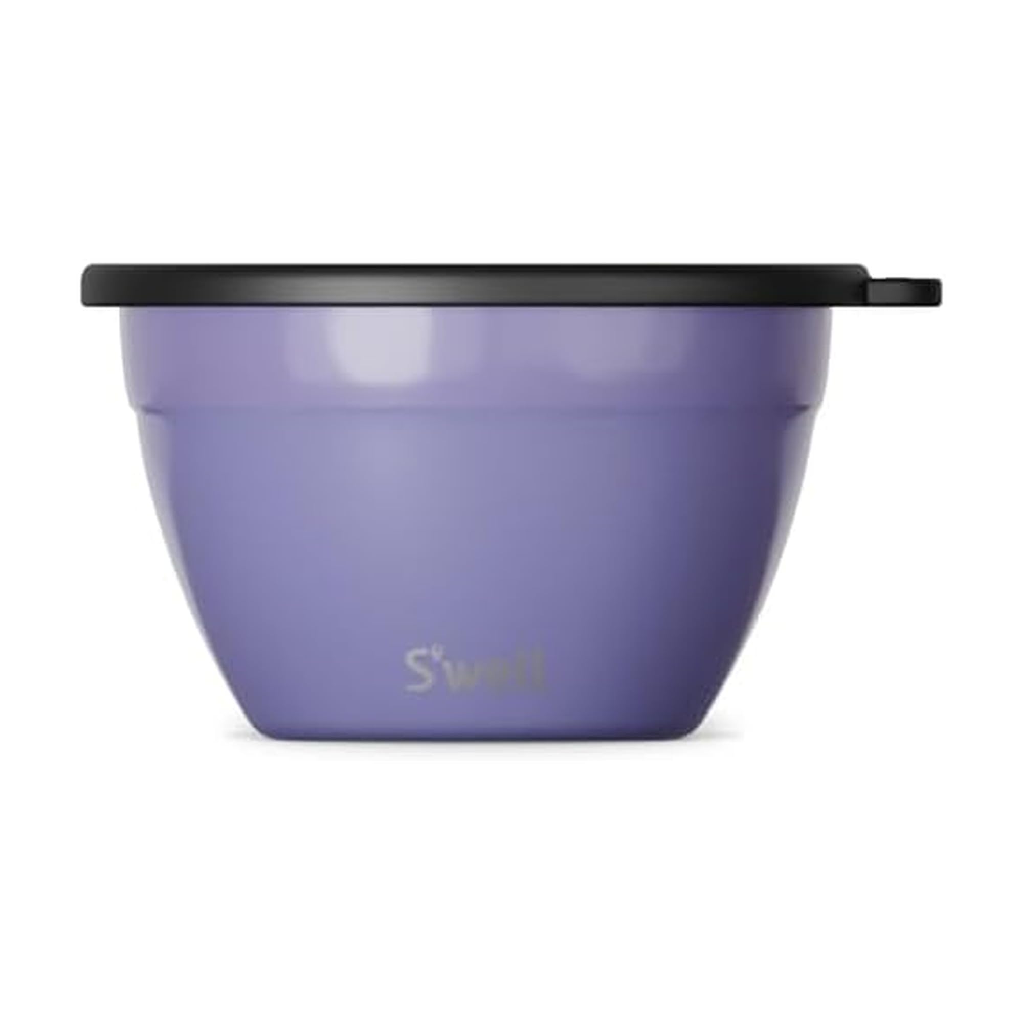 Photo 1 of S'well Stainless Steel Salad Bowl Kit 64oz, Hillside Lavender, Comes with 2oz Mini Canister and Removable Tray for Organization, Leakproof, Easy to Clean, Dishwasher Safe