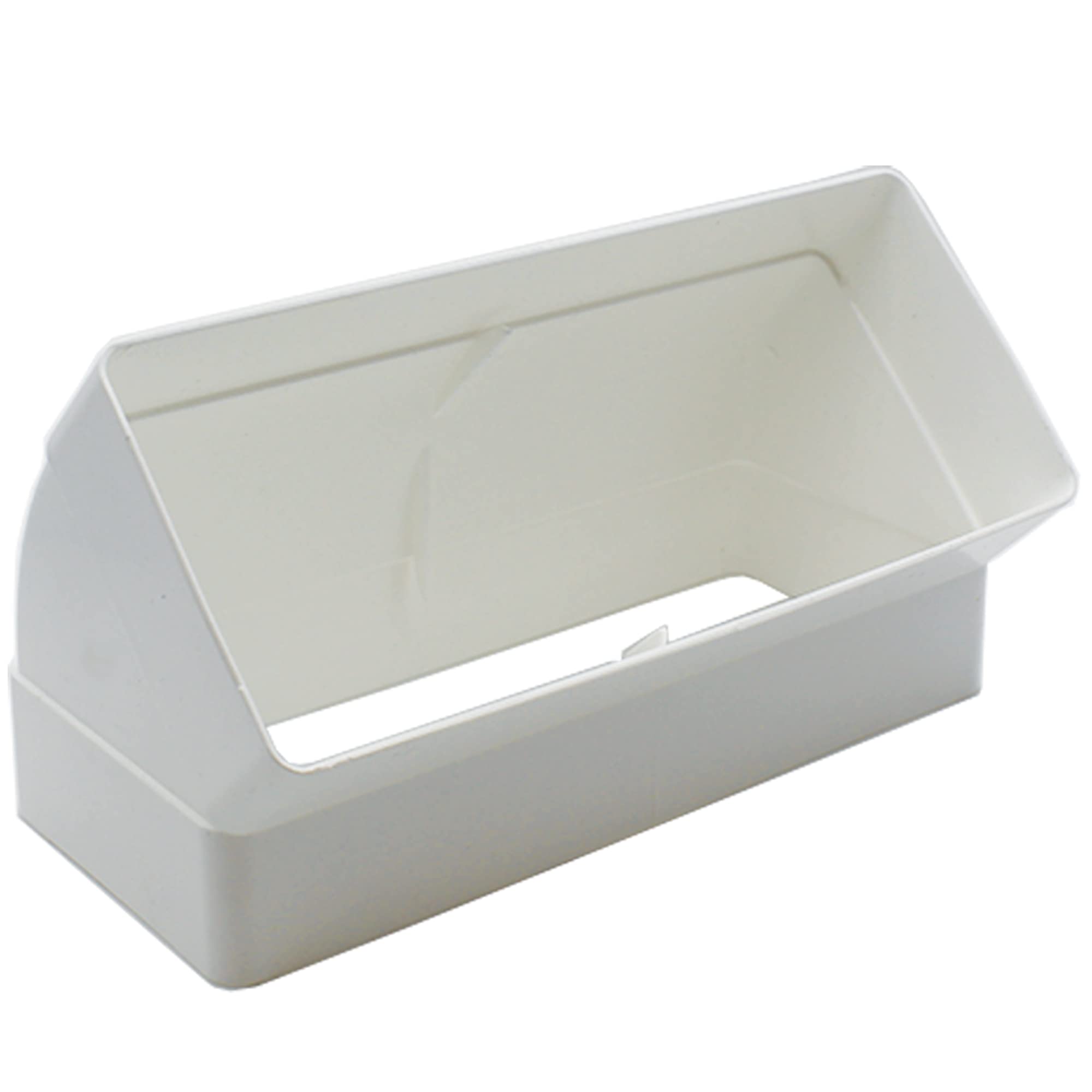 Kair 45 Degree Vertical Elbow Bend 220mm x 90mm - 9 x 4 inch Rectangular Plastic Ducting Adaptor — image 1