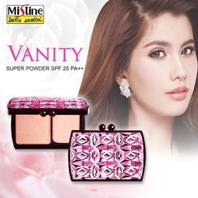 Beauty Set : Mistine Vanity Long Lasting Super Powder SPF 25PA++ No.S1/white (Pack of 2) [Get Free Facial Hair Epicare Spring A1 Remover](set40077)