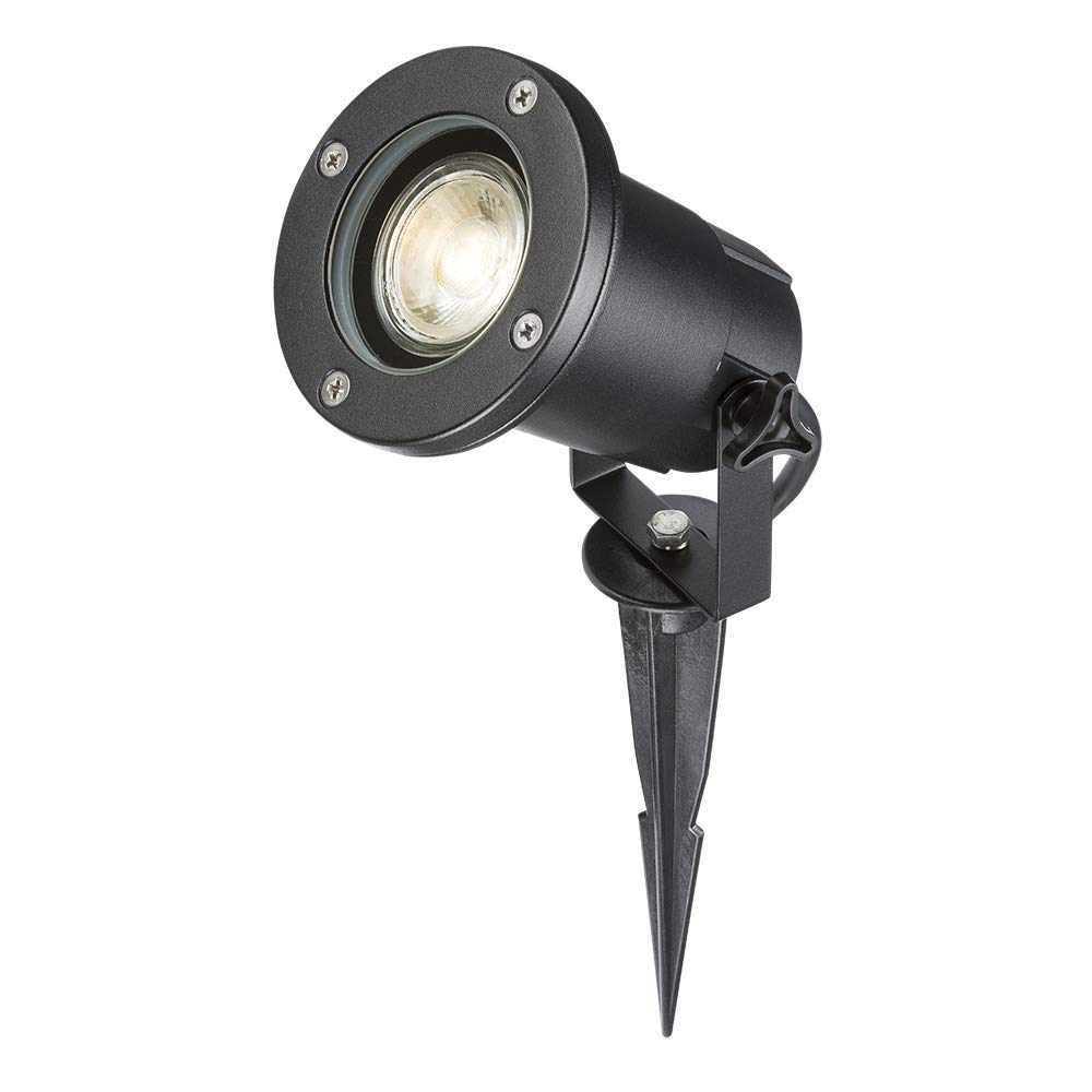 Knightsbridge Garden GU10 Spike Light, Aluminium, Black — image 1
