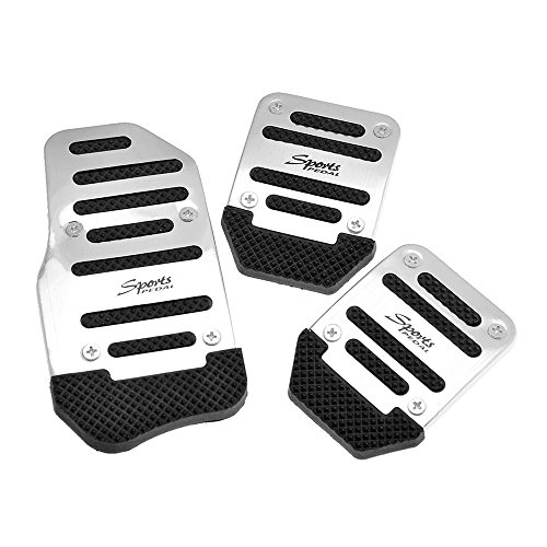 Super PDR 3pcs Manual Car Nonslip foot Pedals Sports Aluminium Alloy auto fuel Brake Accelerator Clutch Pedals Treadle cover pad