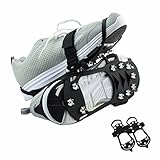 CAMTOA Shoe Spikes Shoe Claws, Anti-slip Sole Shoes Crampons, Spikes Snow Chains for Boots L